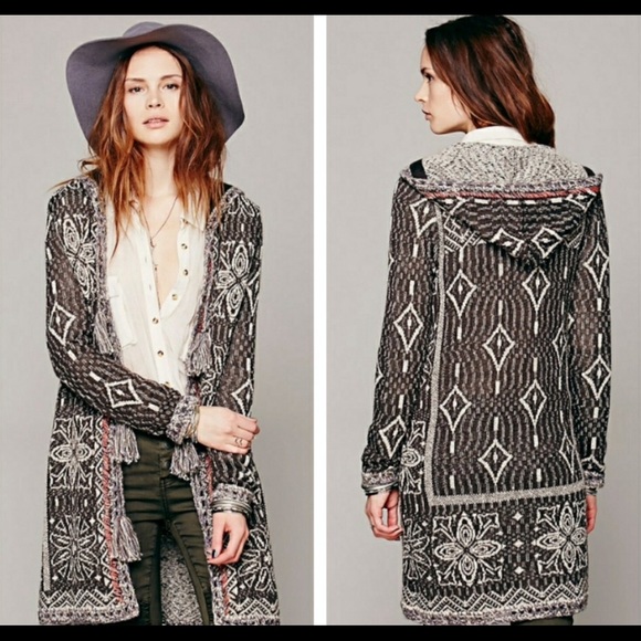 Free People Sweaters - Free People S-S Kai Pom Pom Tassel BoHo Cardigan